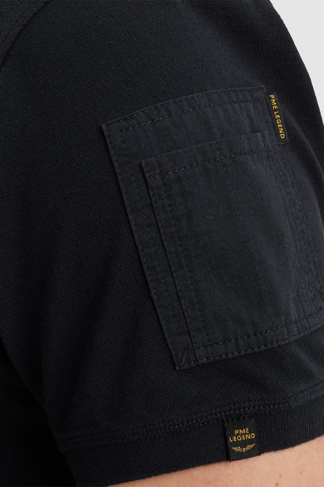 PME legend short sleeve polo fine pique badge